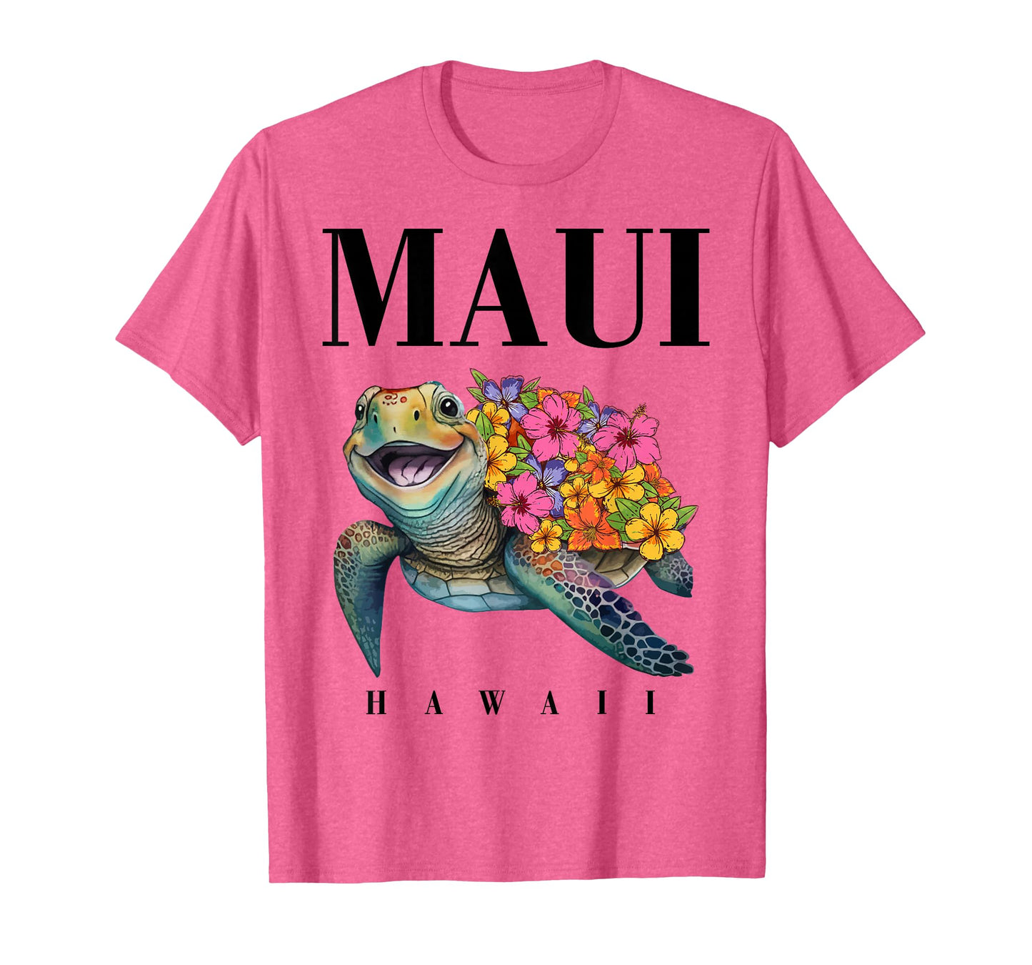 Maui Hawaii T Shirt Girl Women Kids Sea Turtle Hawaiian T-Shirt
