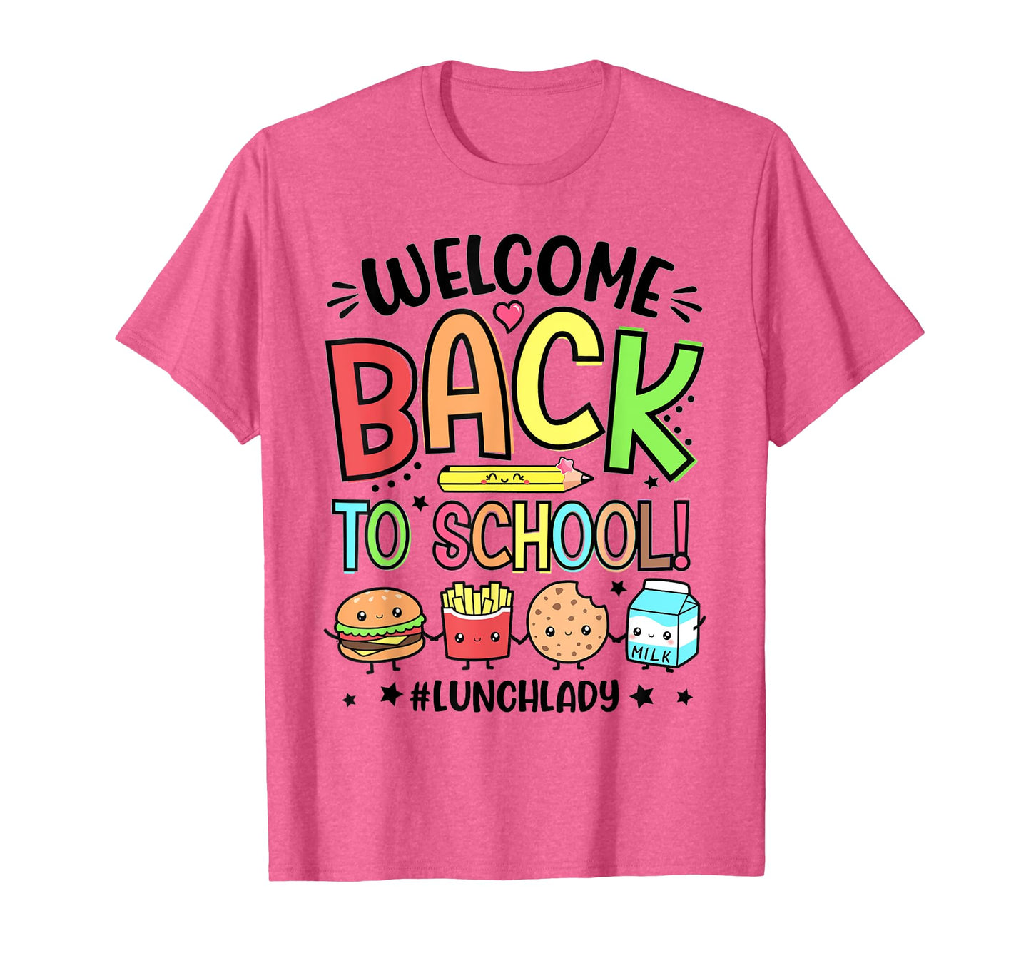 Lunch Lady Welcome Back To School 1st Day Of School Womens T-Shirt