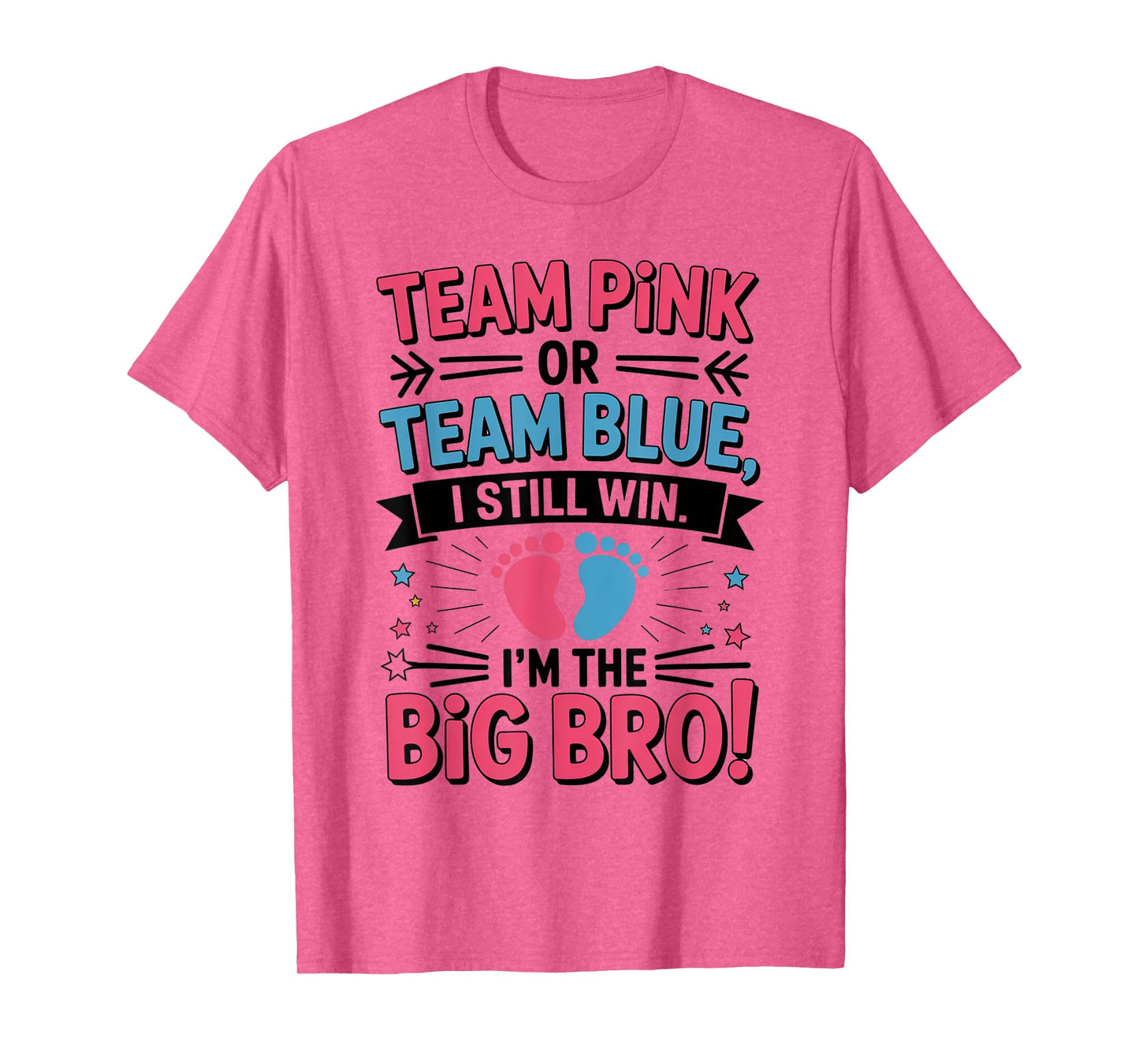 Either Way It Goes I'm The Big Bro Gender Reveal Party Baby T-Shirt