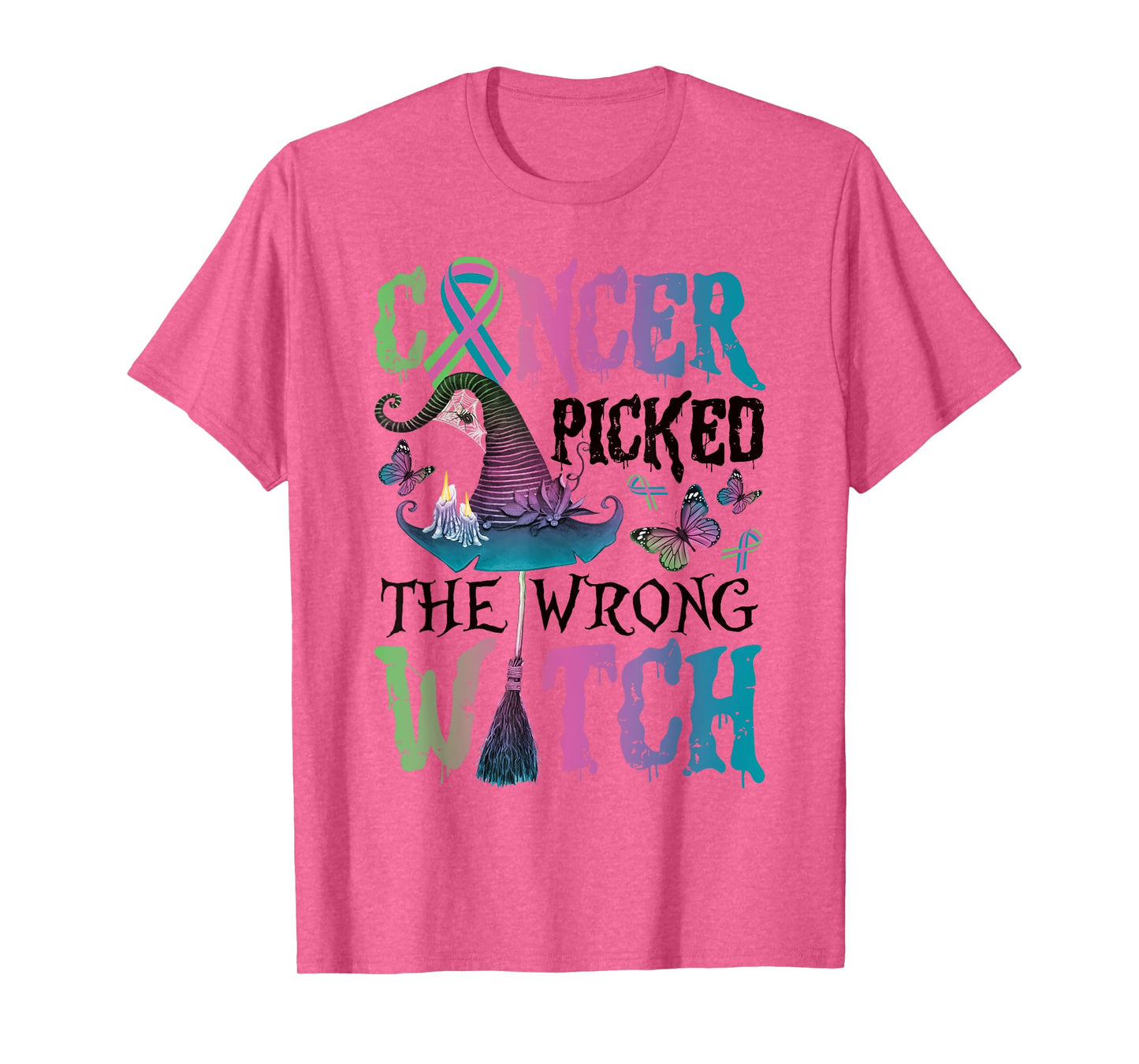 Metastatic Breast Cancer Picked The Wrong Witch Halloween T-Shirt