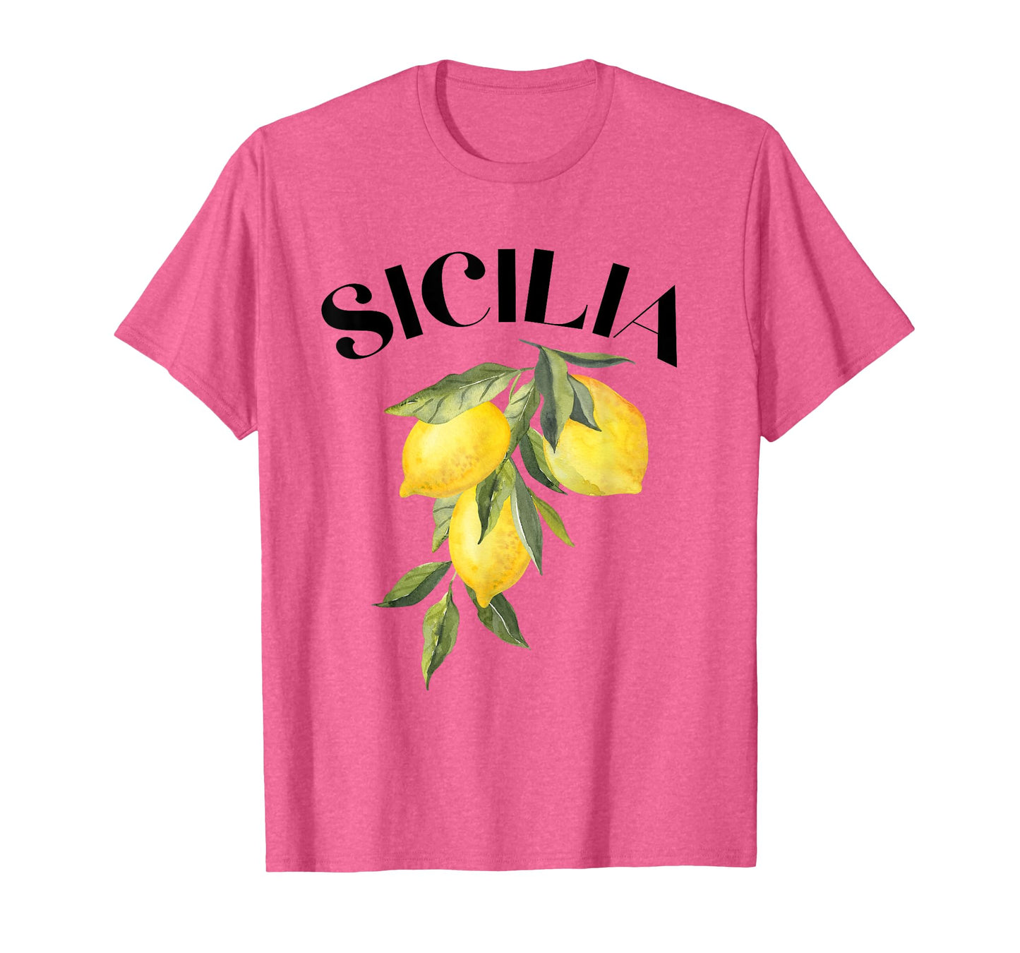 Sicily Lemon Art Italian Fruit Lover Italy Sicilia Vintage T-Shirt