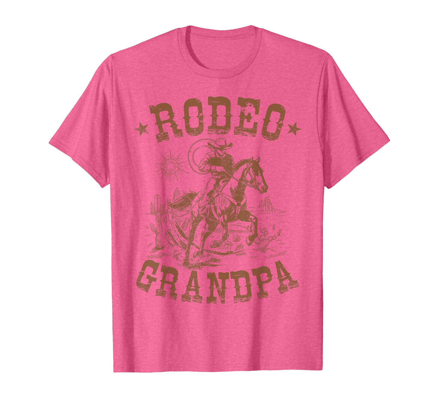 Rodeo Grandpa Western Cowboy Family Matching Father's Day T-Shirt
