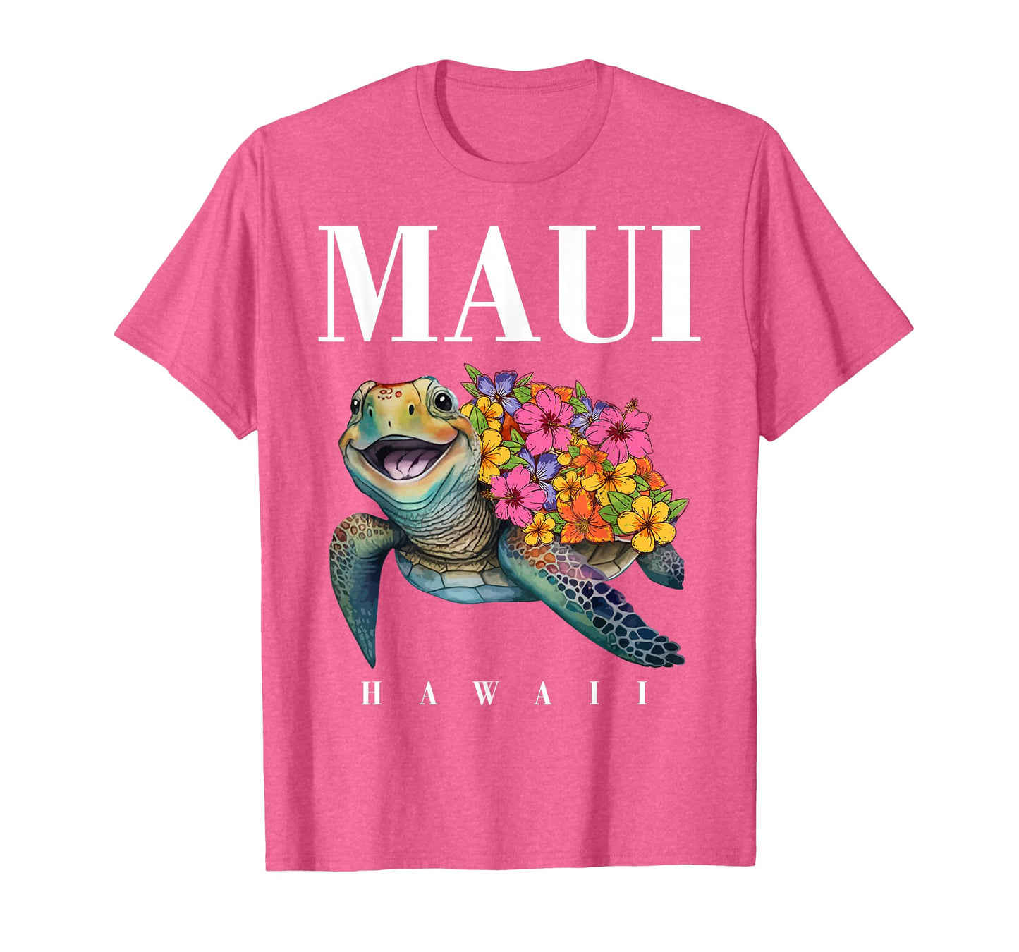Hawaiian-Shirt Maui Kids Girl Women Turtle Hibiscus Hawaii T-Shirt