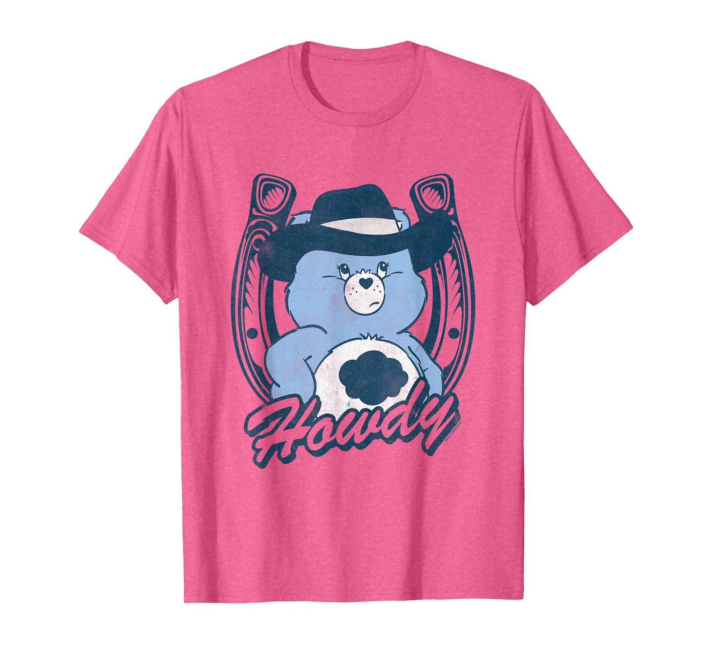 Care Bears Gruympy Bear Cowboy Howdy Retro Big Chest Logo T-Shirt