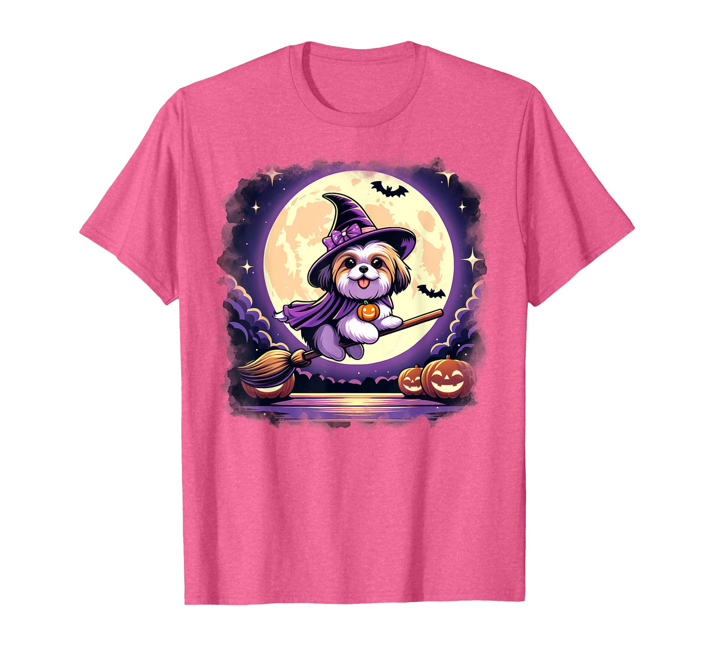 Cute Shih Tzu Halloween Costume Shirt Dog Lover Women Girls T-Shirt
