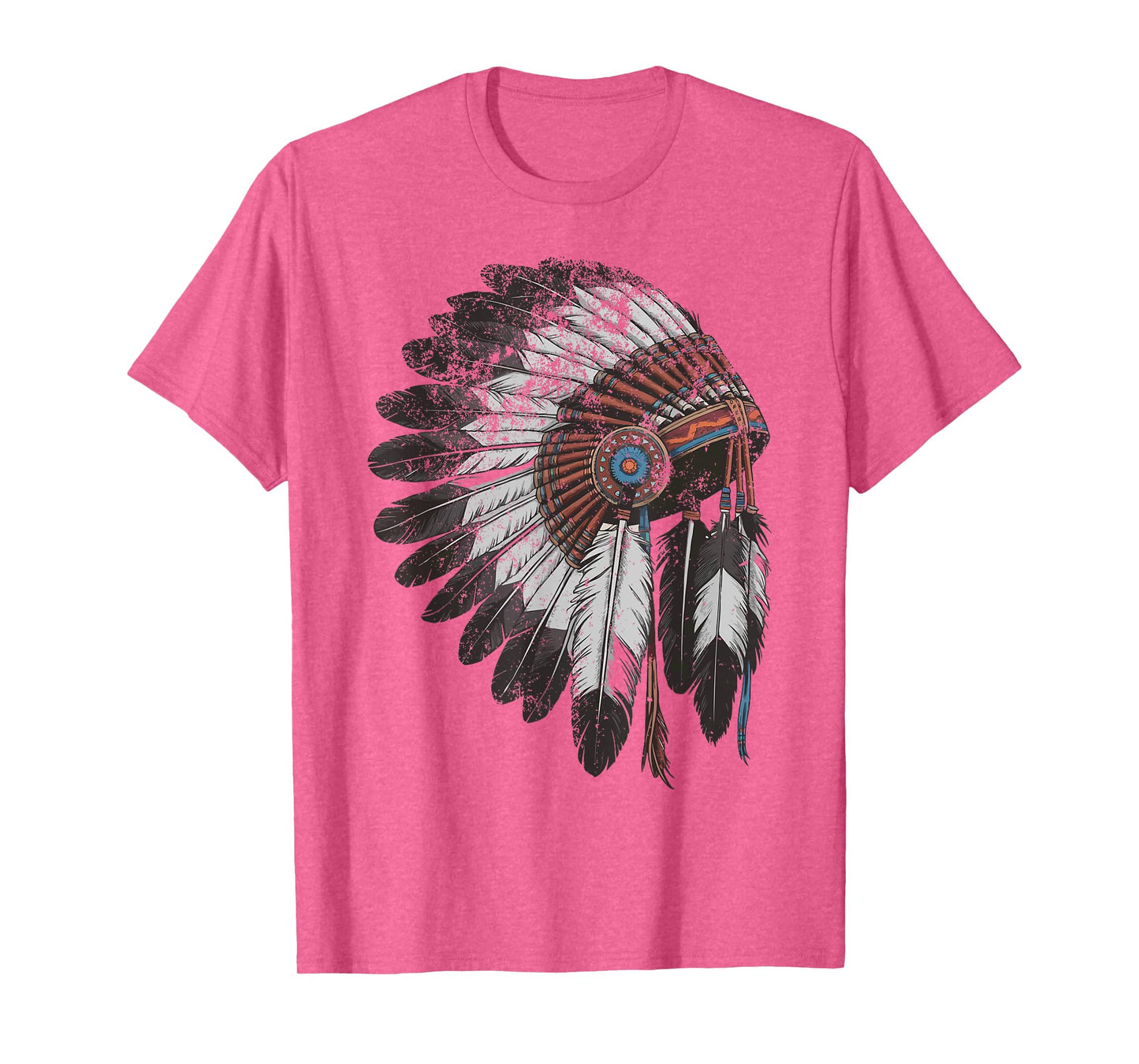 Native American Indigenous Peoples Day Indian Headdress T-Shirt
