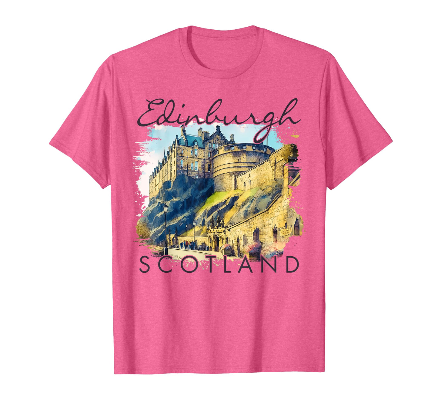 Edinburgh Scotland Travel Trip Edinburgh Castle Traveling T-Shirt