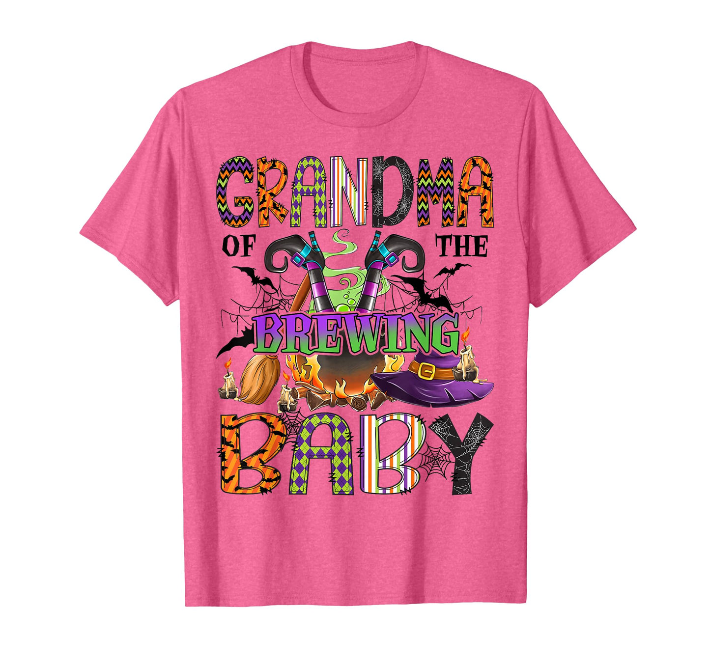 Grandma of Brewing Baby Halloween One Spooky Grandma T-Shirt