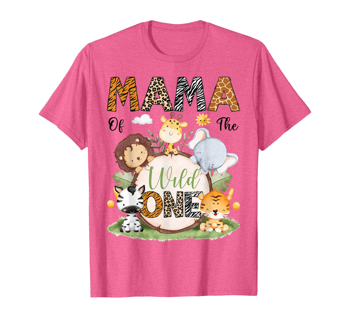 Mama Of The Wild One 1St Birthday Boy Safari Lover T-Shirt