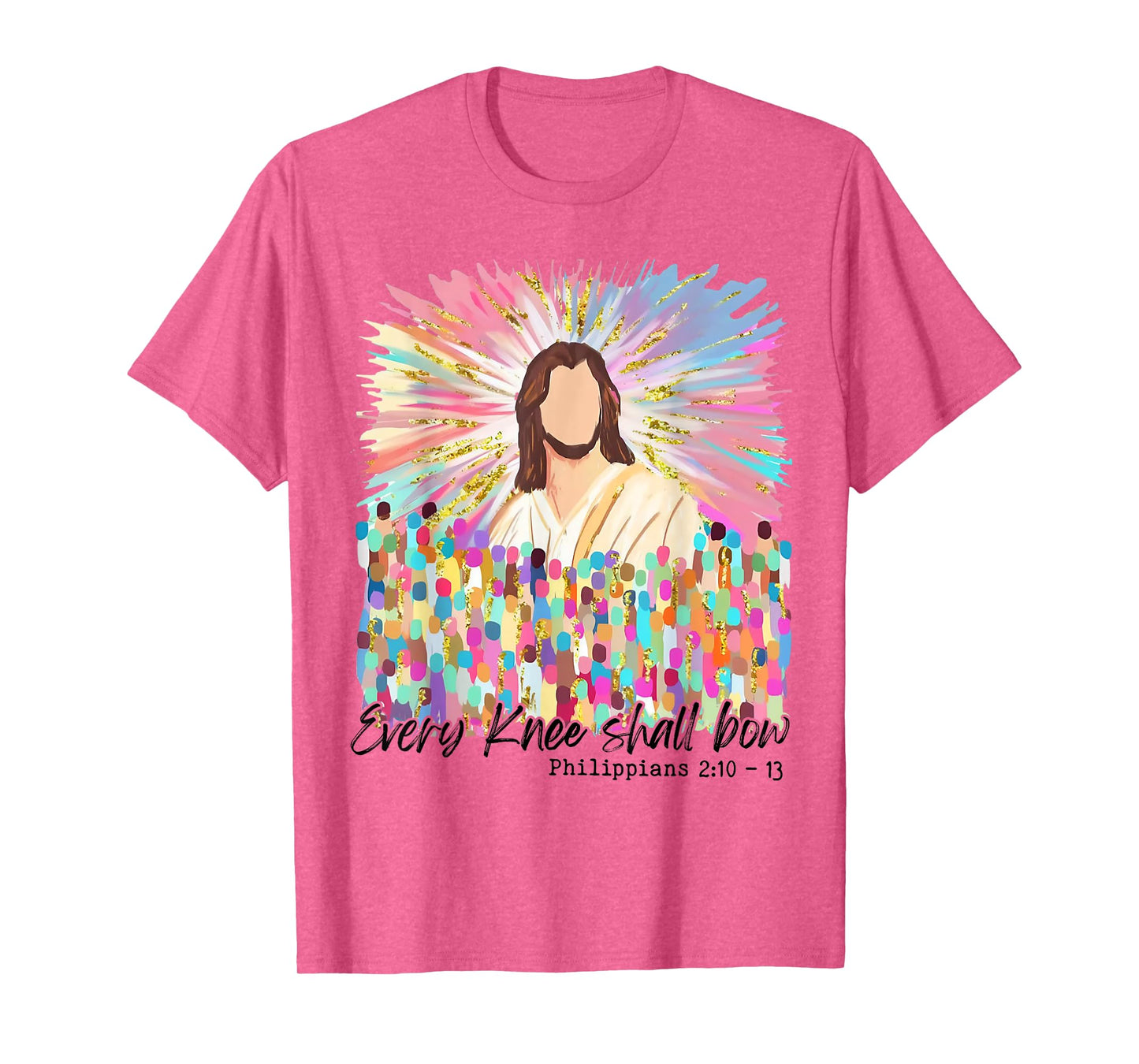Every Knee Shall Bow Jesus Easter Faith T-Shirt