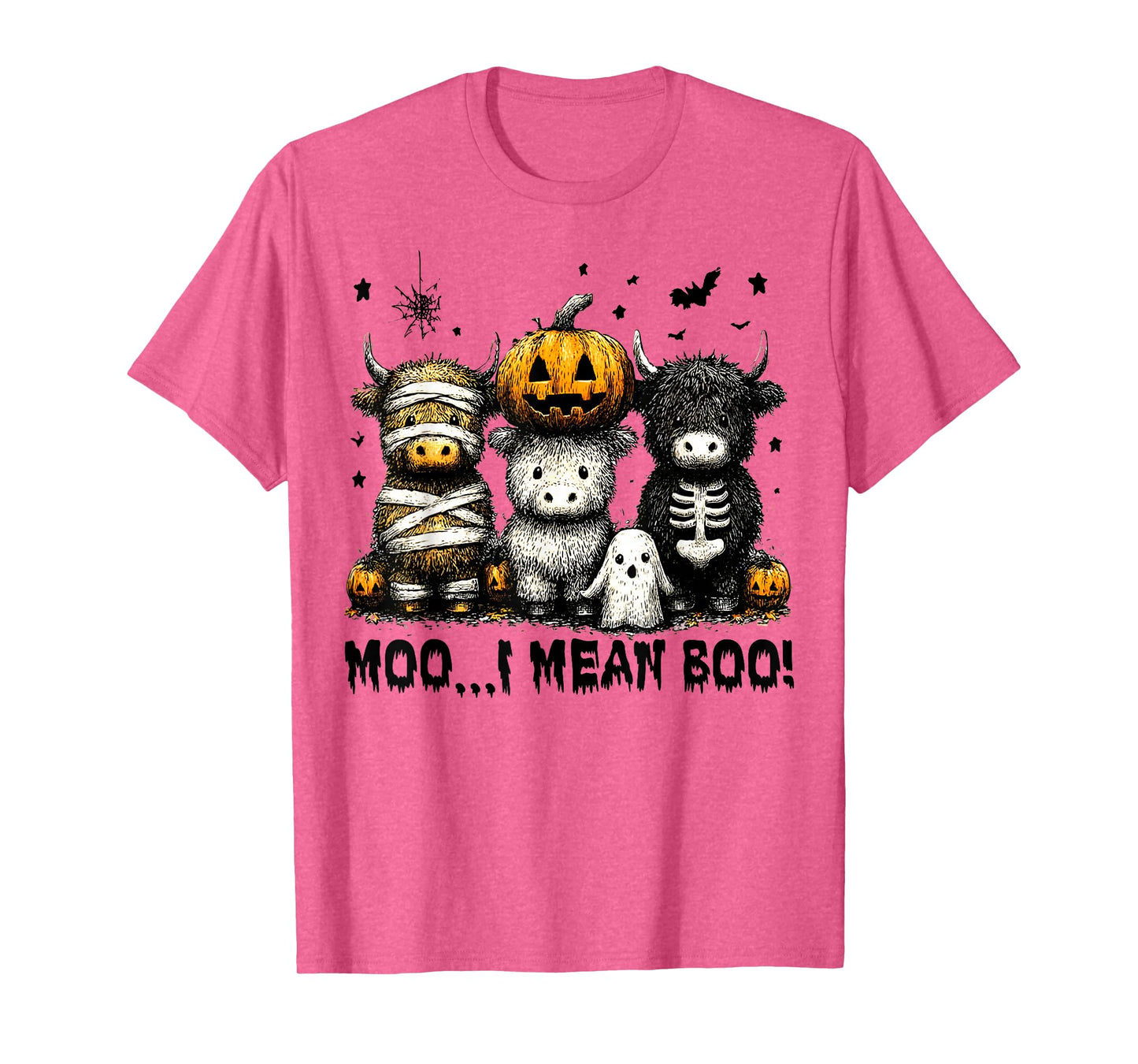 Ghost Cow Moo I Mean Boo Halloween Outfit Funny Cow Lover T-Shirt