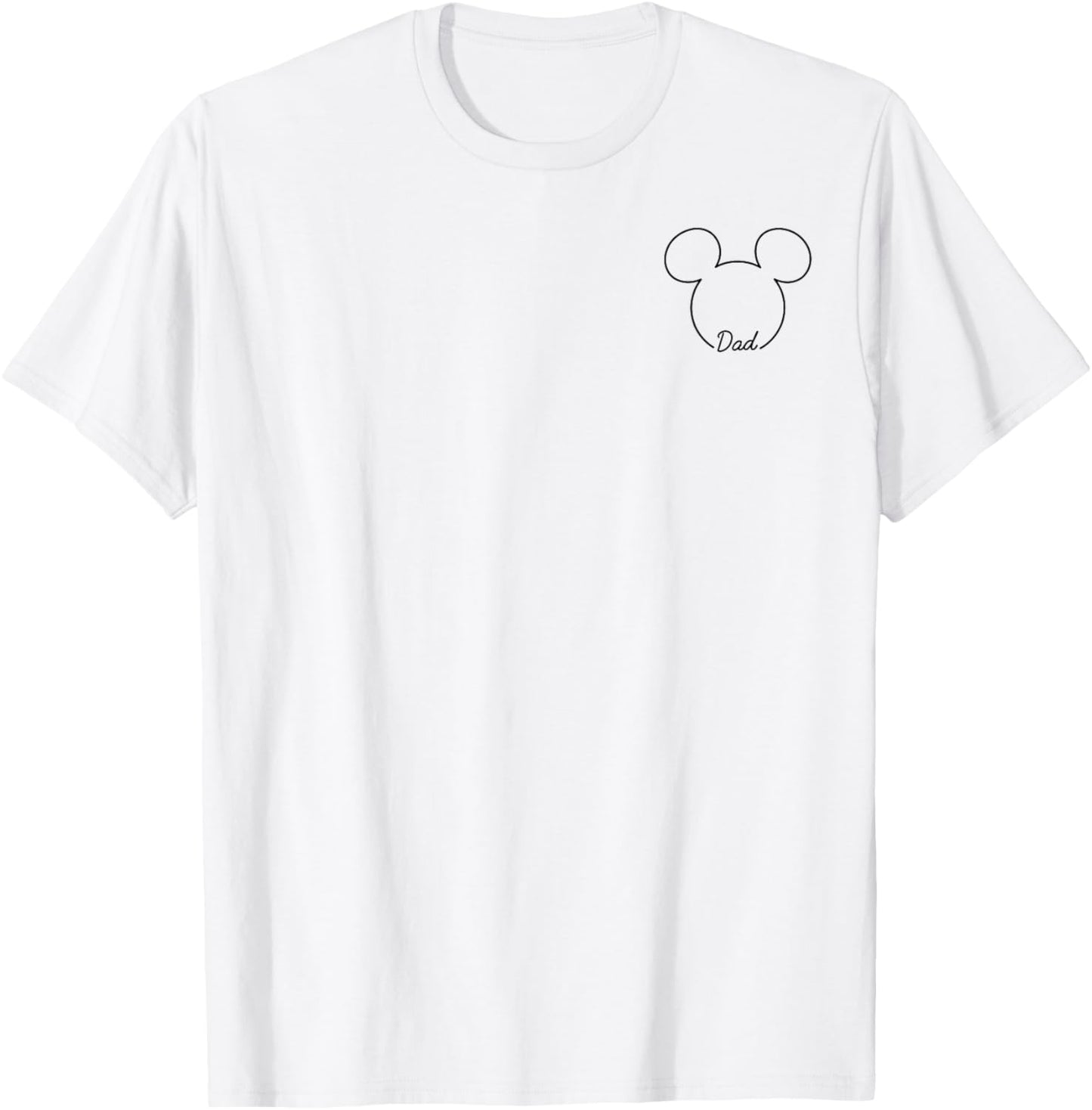 Disney Mickey And Friends Dad Mickey Art Line Pocket Logo T-Shirt