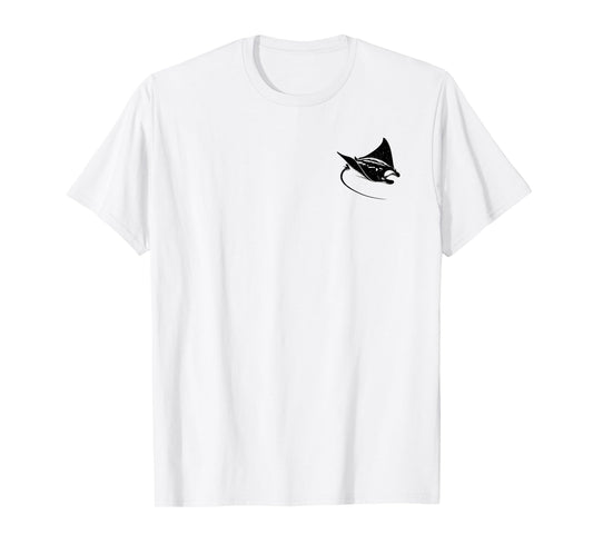 Manta ray Dad Mom Lover - Monochromatic Manta Ray T-Shirt