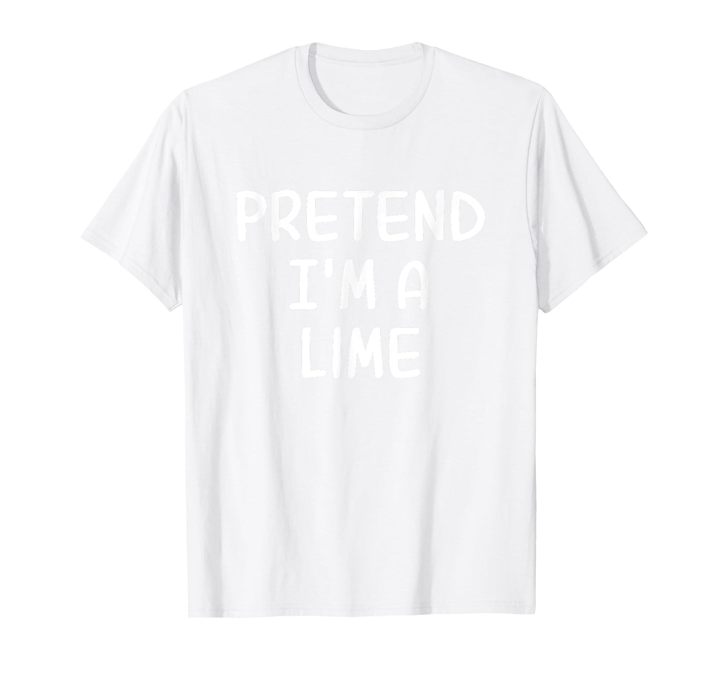 Funny Halloween Party Xmas Lazy Pretend I'm a Lime T-Shirt