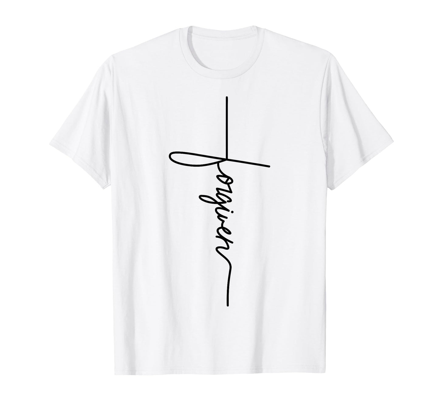 Forgiven Jesus christian Inspirational Men Womens Youth T-Shirt