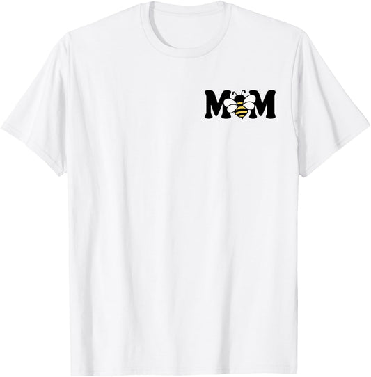 Mom Bee Cute Beekeeping Birthday Party Matching Family Mama T-Shirt
