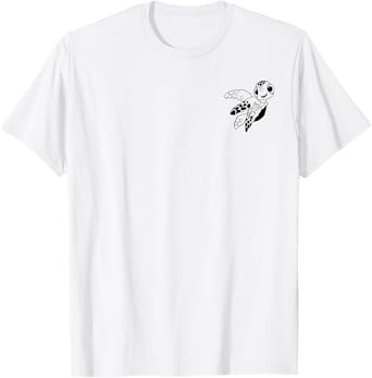 Disney Pixar Finding Nemo Squirt Outline Pocket Wave T-Shirt