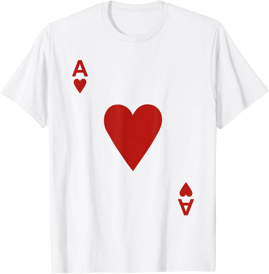 Ace of hearts Blackjack Cards Poker 21 A T-Shirt