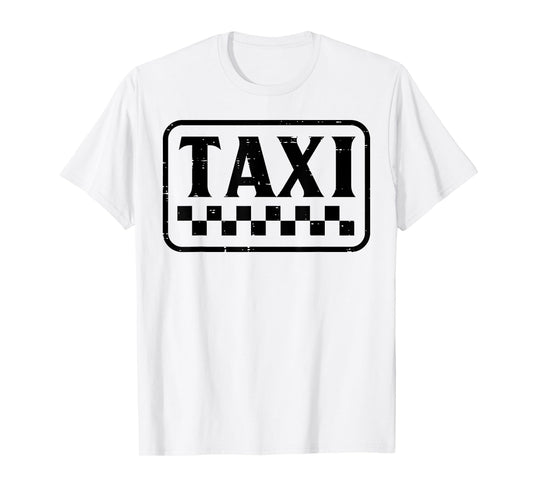 Halloween Taxi Funny Cab Driver Costume Dad Men Women Kids T-Shirt