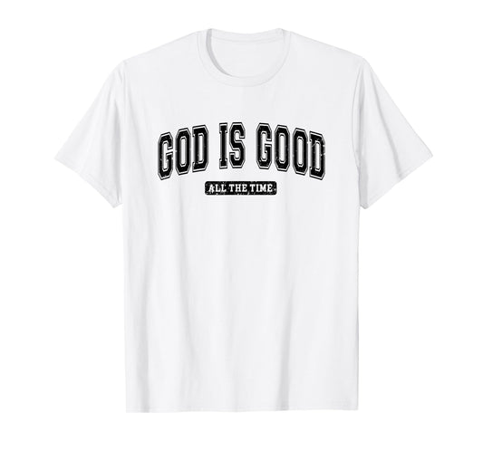 Vintage Christian God Is Good All The Time Family Matching T-Shirt