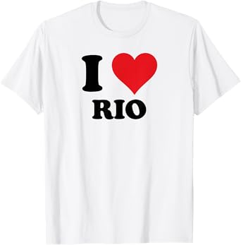 I Heart Rio First Name I Love Personalized Stuff T-Shirt