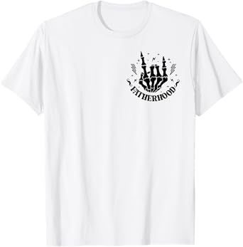 Fatherhood Some Days I Rock It Skeleton, Front And Back T-Shirt