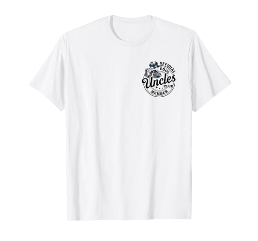 Cool Uncles Club Shirt Best Uncle Ever Pocket Uncle Skeleton T-Shirt