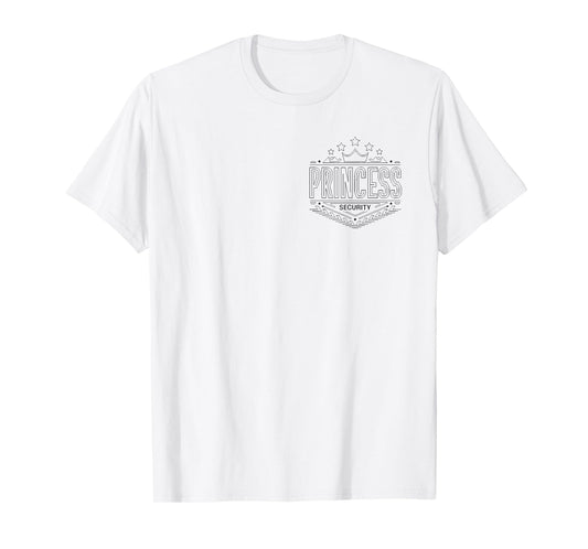 Vintage Princess Security Team Dad Mom Family Trip T-Shirt