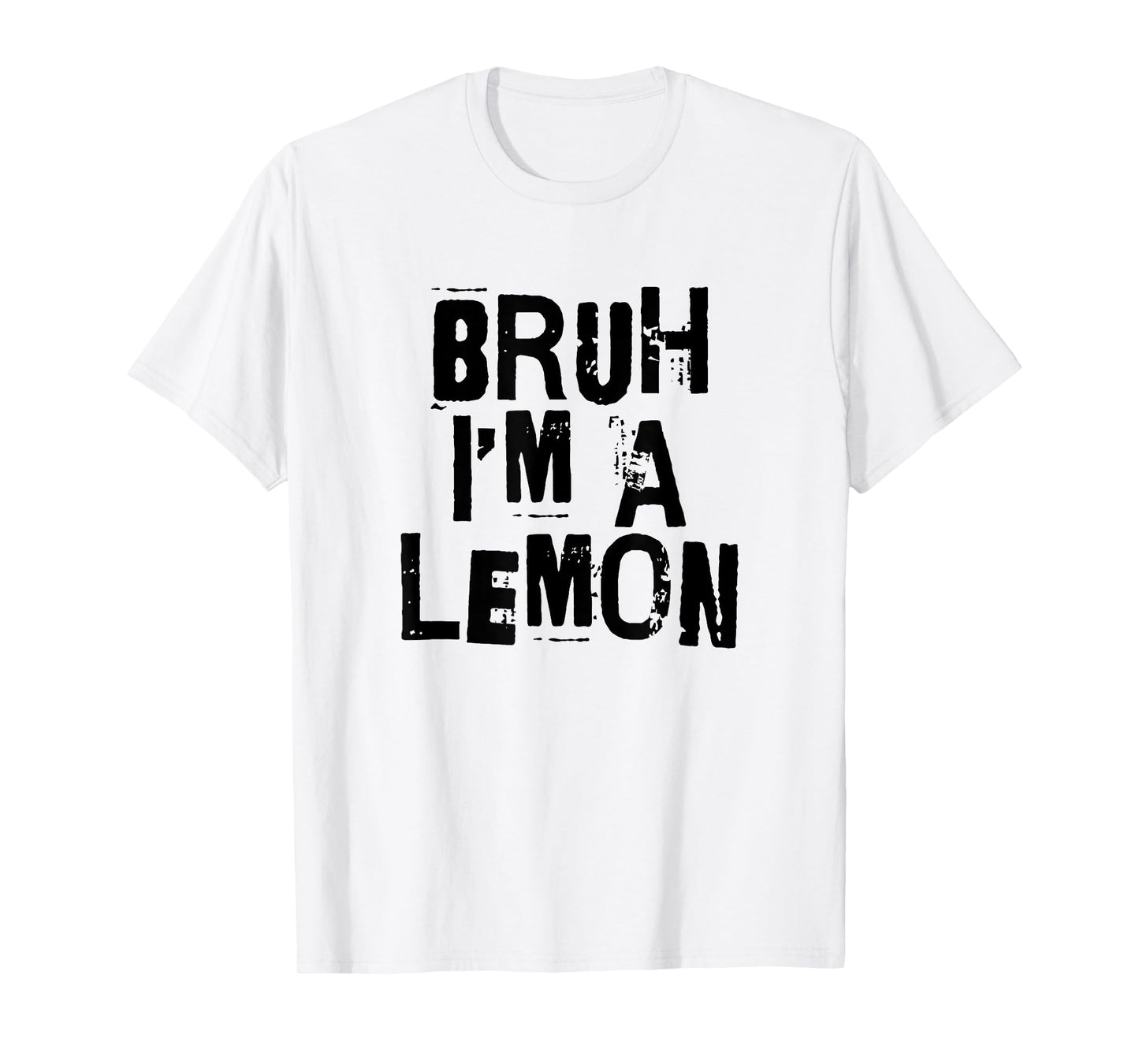 Bruh I'm A Lemon Funny Halloween Costume Men Women Boy Girl T-Shirt