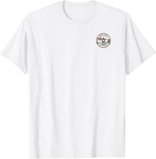 Save the Turtles Hit It Raw Funny Vintage Retro Surfer T-Shirt