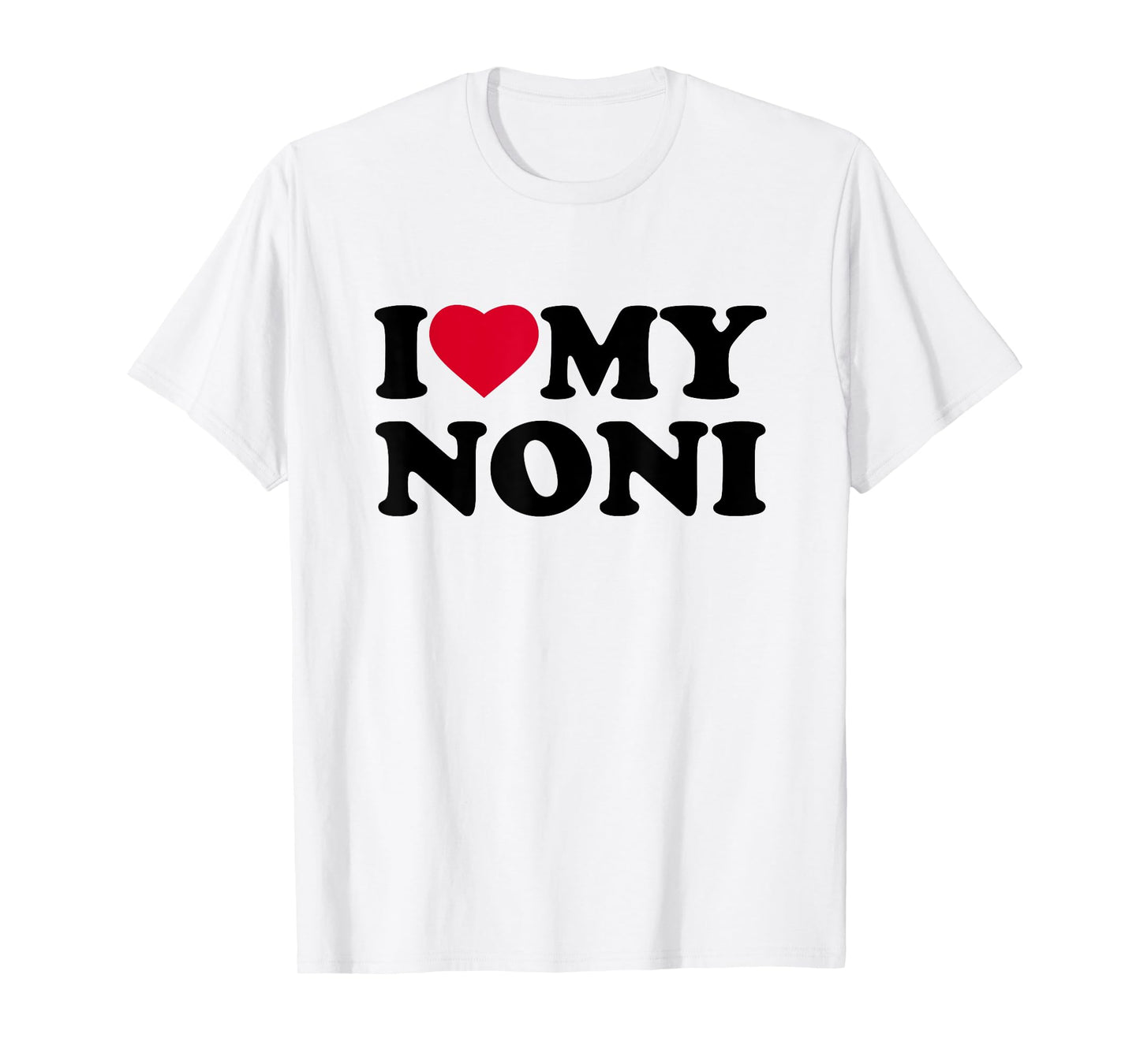 I Love My Noni Heart Family Grandma T-Shirt