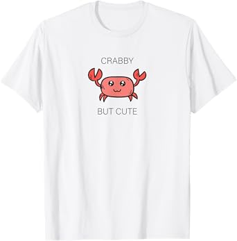 Crabby but cute beach tropical ocean cartoon T-Shirt