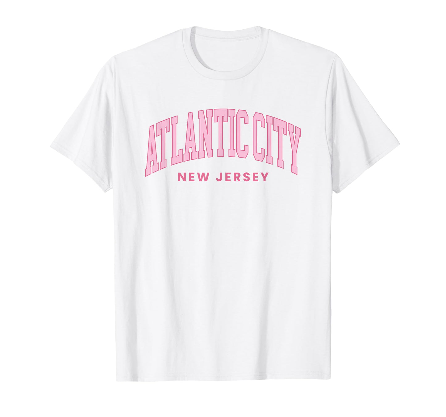 Atlantic City New Jersey Retro Preppy Throwback Womens Girls T-Shirt