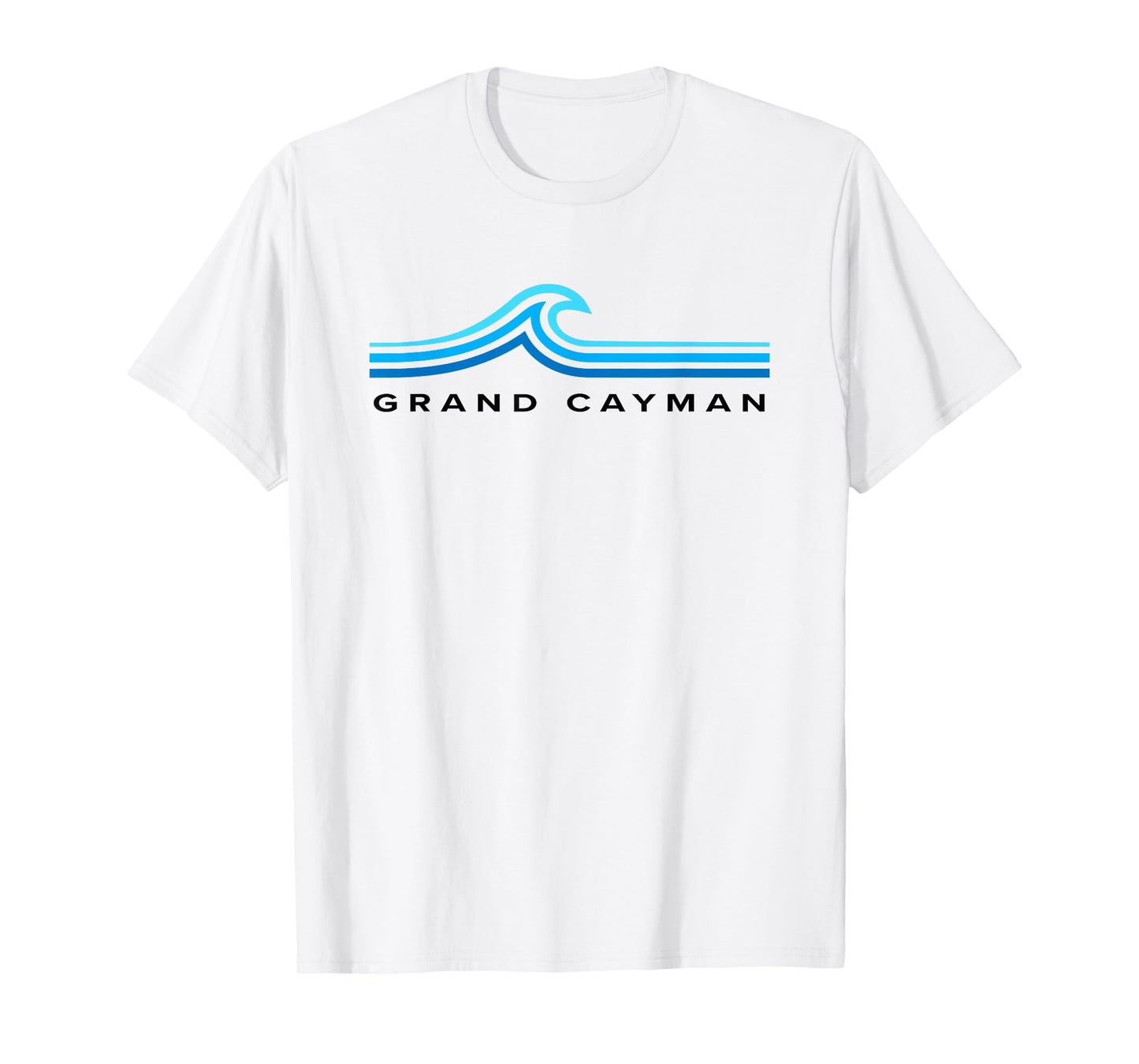 Grand Cayman Islands Waves Vintage Mens Womens Boys Souvenir T-Shirt
