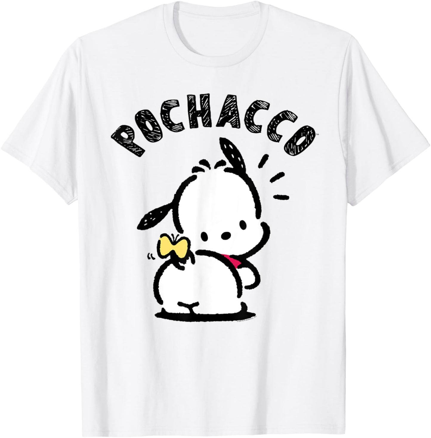 Sanrio Pochacco Backside Logo Tee Shirt T-Shirt