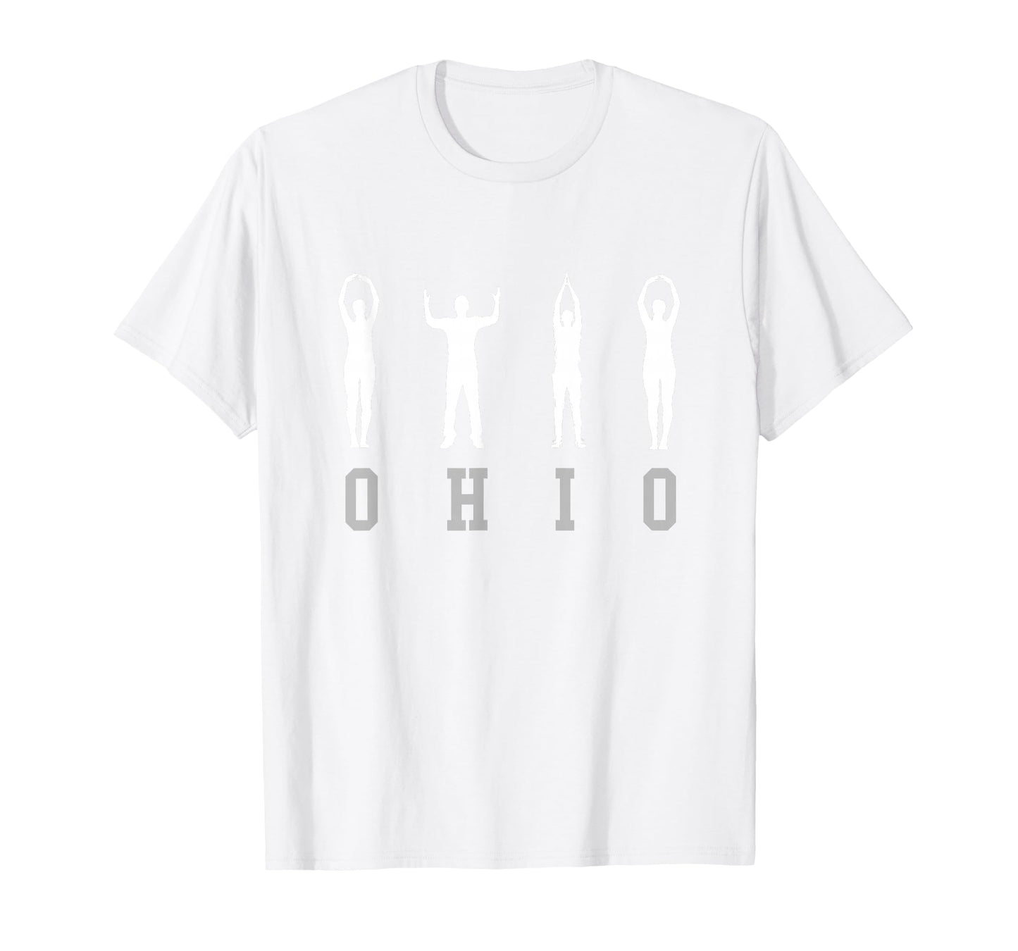 Ohio People Silhouette O-H I-O Buckeye Home State T-Shirt