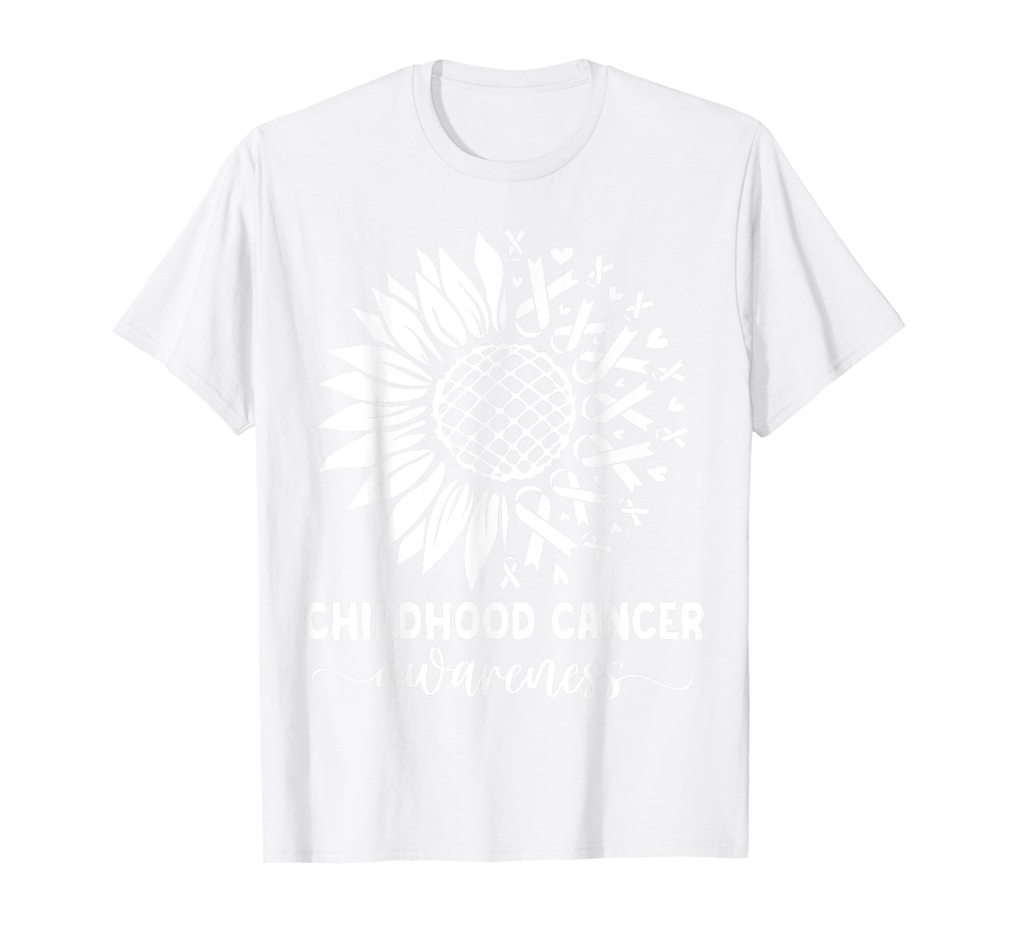 Childhood Cancer awareness Sunflower yellow childhood cancer T-Shirt