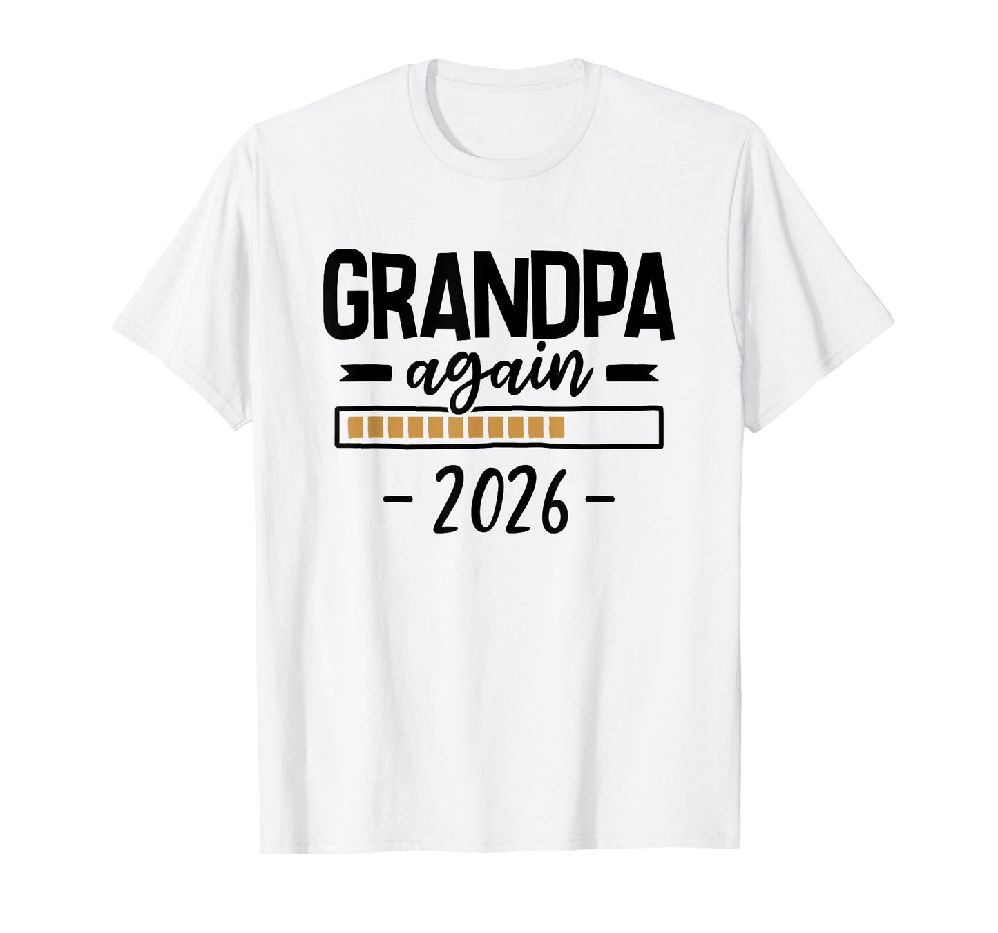 2nd Grandbaby Pregnancy Announcement - Grandpa Again 2026 T-Shirt