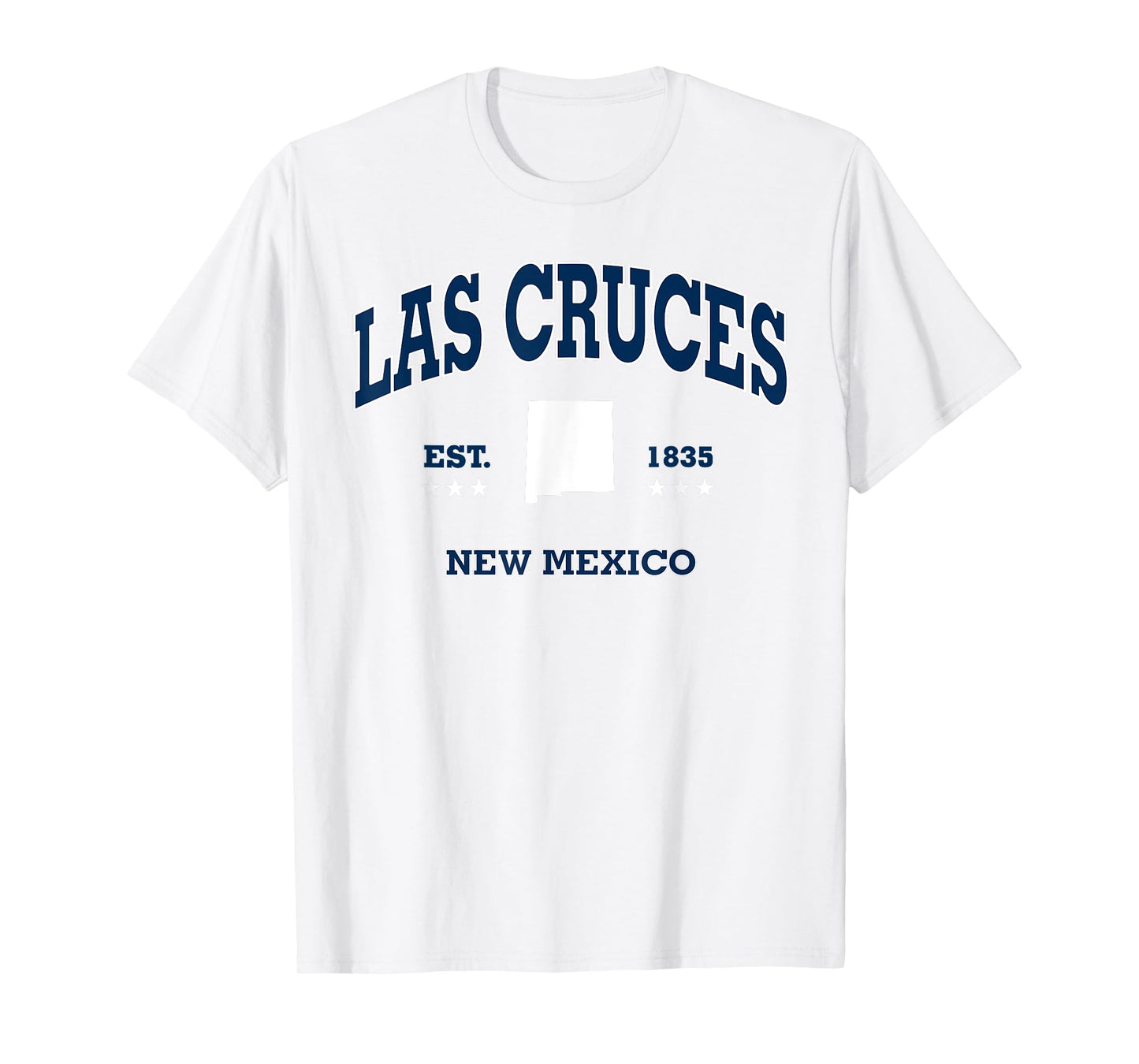 Las Cruces New Mexico NM Throwback Navy Vintage Athletic T-Shirt
