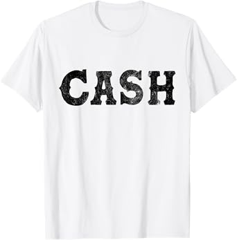Cash Country Music Lovers Outlaw Vintage Retro Distressed T-Shirt