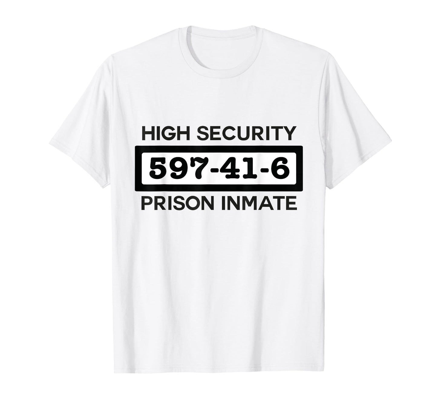 Inmate T-Shirt Halloween Prisoner Jail Costume Adults & Kids T-Shirt