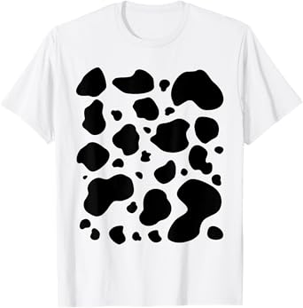 Cow T-Shirt Adult Kids Men Women Cow Costume Shirt T-Shirt