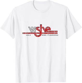 WSHE Rock Music for Rock Fan from 70s and 80s Vintage T-Shirt