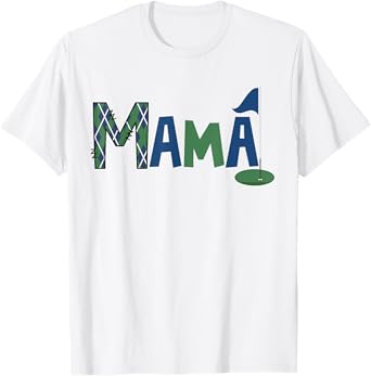 Mama of The Birthday Boy Hole in One Golf Sport Matching T-Shirt