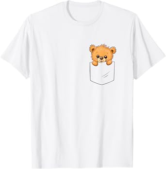 Vintage Teddy Bears Lovers Little Bear Cute Animals Pocket T-Shirt