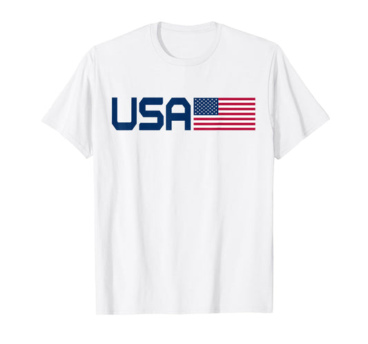 American Flag Cool Patriotic Men Women 4th of July USA Flag T-Shirt