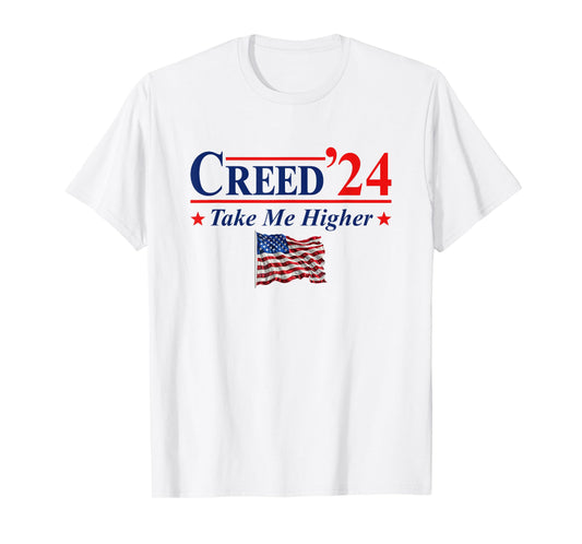 Creed '24 Take Me Higher Creed 2024 Take Me Higher Us Flag T-Shirt