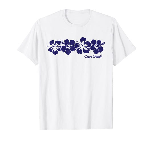 Cocoa Beach Florida Hibiscus Flower Vacation Souvenir T-Shirt for Men Women Kids