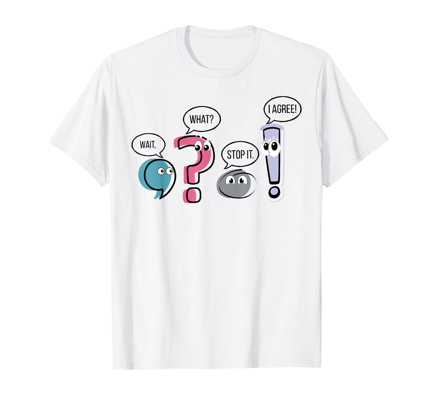 Grammar Teacher Punctuation English First Day Back To School T-Shirt
