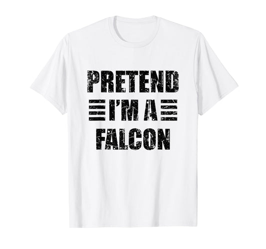 Vintage Pretend I'm a Falcon Lazy Halloween Costume T-Shirt
